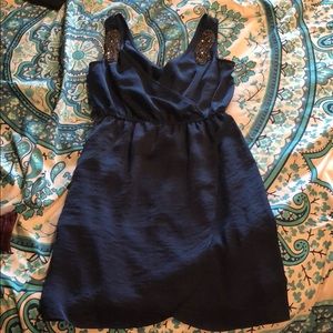 Charlotte Russe Blue jeweled cocktail dress